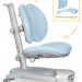 Комплект Mealux EVO Evo-40 BL (арт. Evo-40 BL + Y-510 KBL) / (стол+полка+кресло) / белая столешница / цвет пластика голубой 1