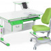 Комплект Mealux EVO Evo-40 Z (арт. Evo-40 Z + Y-110 KZ) /(стол+полка+кресло+чехол)/ белая столешница, цвет пластика зеленый