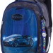 Школьный ранец SkyName R4-408 Машина черный/синий + часы