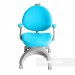 Детское кресло FunDesk Cielo Grey c подлокотниками + голубой чехол