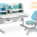 Комплект стол с электроприводом Mealux Electro 730 WB + надстройка + кресло Y-110 голубой