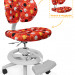 Кресло Mealux Duo-Kid Plus (Y-616) R  - обивка красная с кольцами (длинный газ.лифт + две подставки)